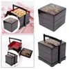 Geschirr Lunchbox Hochzeit Sqaure Büro Picknick Restaurant 3 Schichten Lagerung mit Deckel große Kapazität Party Bento Sushi