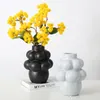 Vases Moderne Créatif En Céramique Simple En Forme De Raisin Vase Décoration Salon Fleur Séchée Décor À La Maison Ornements