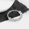 Cluster Rings Evimi Sterling Creativity Silver Turned Beads Ring Personalized Decompression Jewelry Birthday Gift 2024