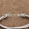Designer Yuman Jewelry Bracelet with Dy Knitted Twisted Thread Color Separation Gold Hook Head David