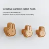 Ganchos gancho de madera creativo Animal nórdico colgante de pared percha decoración del hogar accesorios de cocina de madera maciza