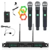 Mikrofony Fenyx Pro PTU5000 Bezprzewodowy system mikrofonu Profesjonalny UHF 260ft dla Karaoke Singing Home Loadspeaker Mowa