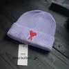 Designer ami lã malha chapéu para senhoras gorro inverno clássico tecido quente masculino amiryes 3 41pz