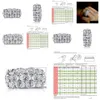 Wedding Rings Luxury Jewelry 925 Sterling Sier Fill Three Rows Oval Cut White Topaz Cz Diamond Gemstones Women Engagement Band Ring D Dhhug