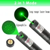 Pekare Green Laser Pointer 10000M USB -laddning Byggt batterilaserfackla Hög kraftfull röd dot enkel stjärnbränd match