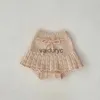Kleidungssets Milancel Baby Girls Kleidung Mode gestreifte Pullovermantel und Strickbloomer 2 PCs Anzug H240508