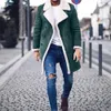 Manteau d'hiver chaud pour hommes, boutons, couleurs contrastées, veste à la mode, résistant à l'usure, pour le quotidien, 240113