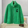 Women's Fur Full Lamb Sheep Shearing Coat Plush 2024 Winter Mid Length Standing Collar