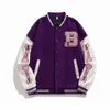 バーシティ野球爆撃機ジャケット女性Hiphop Haraiuku Bone Letter Patchwork Leather Jackets Streetwear Men Unisex College Coats 240112