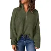 Swetery dla kobiet Kint Kint Long Rleeve 1/4 zip pullover turtleeck sweter damskie letnie topy top pakiet
