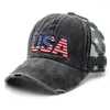 Bola bonés americano retro boné de beisebol EUA bandeira carta bordado para mulheres homens chapéu de sol ajustável meninas meninos respirável snapback