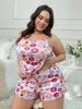 Fatos femininos 2024 atacado plus size grande-size camisola mulher grande sexy confortável casa roupas nightwear lounge conjunto