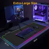 RGB Mouse Pad Game XXL Desktop Carpet Surface Tangentbord Bakgrundsbelysning STORA 240113