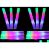 Dekoracja imprezy 121524306090PCS Glow Stigs RGB LED LED w ciemnym świetle fluorescencyjnym na festiwal koncertu ślubnego 8534053 Drop D Dhdud