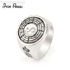 24SS Designer David Yuman Jewelry Bracelet Jade Angel Personality Ring Gossip Chart Fashion Men's Punk Style Instagram Cool S925 Silver Ring