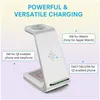 20W Multifunctional 3 in 1 Wireless Chargers for Mobile Phone Headset Standing Charger Black and White 2colors 71129A6669583