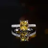 2024 Hot Sale Fashional 14K White Gold Halo Moissanite Ring Engagement Diamond Ring for Woman