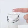 포장 병 도매 15G 30G 50G Acrylic Airless Jar Cream Bottle Sier Collar 화장품 진공 로션 항아리 펌프 Packing Bottl DHMPA