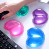 Silicone wrist heart-shaped transparent ergonomic mouse pad cool hand pillow pad for office computers 240113