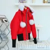Mose 03 Mooses Kadın Ceket Kış Kış Sıcak Ağır Kapşonlu Puffer Moda Lüks Mark Knuckles Kısa Model Ceket Tilki Coolar 7580