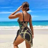 Two Piece Women Bikini Set Push Up Floral Printed Bikinis Strappy Bandage Swimwear Brazilian Biquini Bathing Suit 240113