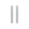 TBCYD 1MM D Colore Full Loop Orecchini a cerchio per le donne S925 Argento 18k Placcato oro bianco Scintillante Clip dell'orecchio Gioielli Regalo 240112