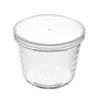 Bols Bols en verre avec couvercles en plastique Coupes de pudding transparentes Conteneurs de plats de fruits pour salade Dessert Snacks Zer Stockage des aliments Livraison directe Dhnmw