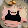 Camisoles Tanks Vrouwen Fleece Ondergoed Thermiek Top Breien Tank Veet Winter T-shirt Warm Vrouwelijk Ondershirt Lingerie Mouwloos Drop Otgq2