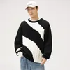 AutumnWinter Mens Sweater Pullover Loose Round Neck Versatile 240113