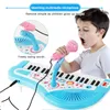 37 Key Electronic Keyboard Piano for Kids with Microphone Musical Instrument Toys Educational Toy Gift Children Girl Boy 240124