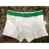 Mens Boxer Briefs Underwear Cuecas Designer Underwear Boxers França Marca Homem Conton Moda 7 Cores Tamanho Asiático Sem Caixa Calcinha Verde Calcinhas