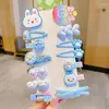 Hair Accessories 14 Pcs A Set Girls Cute Cartoon Sweet Clip Rainbow Fruit Bands Lovely Headwear Hairpins