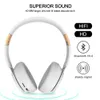 Hörlurar Tourya trådlösa hörlurar Bluetooth -headset vikbara stereo justerbara hörlurar med mikrofon för telefon PC TV Xiaomi Huawei iPhone