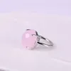 Anéis de casamento 2024 moda e engraçado de interface geométrica irregular rosa cristal branco cor de ouro anel romântico presentes de férias