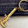 Keychains Creative Fashion Vernier Caliper Keychain for Man Woman Jewelry Accessories Christmas Gift Portable Gadget