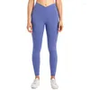 Pantaloni attivi 2024 Vita alta Crossbody Yoga Donna Nudo Dimagrante Addome Color-block Sport Fitness Lungo