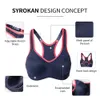 Bra Women High Impact Sports Racerback Underwire Lightly Pad Support Workout Tops Fitness Sportswear Underwear Brassier 240113