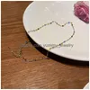 Pendanthalsband Rainbow Zircon Crystal Necklace For Women Creative Beads Chain Choker Collar Korean Fashion Jewelry Y2K Aesthetics DHT8R