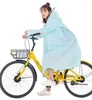 Regnrockar regnrock regn huva vuxen cykel täckt med resor utomhus flickor regnkläder kvinnor vattentät modeklocka poncho transparent