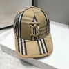 Vintage designer baseball cap for ladies Beanie cap Striped embroidered for men riding duck Cap Sunscreen visor