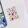 Storage Bottles 15 Sheets Of Bling Jewels Cartoon Gems Stickers Multi-use Plastic Portable For Diy