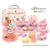 Cucine Gioca Cibo Fai da te Giochi di finzione Giocattolo Simulazione Tea Party Set Stoviglie Casa da gioco Cucina Tè pomeridiano Gioco Giocattoli Snack Regali ldren Kid Girlvaiduryb