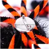 Décoration de fête Décorations d'Halloween Araignées Clap Bracelet Hallow Scary Party Bandeau Broches DIY Décoration Pendentif Ornements Kid Dhpez