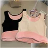 Camisoles Tanks Vrouwen Fleece Ondergoed Thermiek Top Breien Tank Veet Winter T-shirt Warm Vrouwelijk Ondershirt Lingerie Mouwloos Drop Otgq2