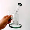 Glasbong-Wasserpfeifen mit Reifen-Perc-Wasser-Recycler-Rohre, Schüsselzubehör, Öl-Dab-Rig zum Rauchen