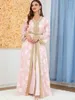 Vêtements ethniques Robe de soirée femme de luxe pour le mariage Abaya Musulm ENSEMBLE BRODERIE COUPT Kaftan Party Robes Ladies Automne hiver 2024