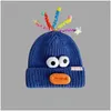 Outono e inverno quente malha chapéu engraçado bonito pato bico gorro entrega gota dhl8i