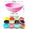 50Pcs Silicone Bowl 67mm 50mm Jar Container Tobacco Herb Grinder Pipe Kitchen Storage Box Smoking Smoke Cigarette Accessories 240113