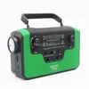 Radio Multificational Dynamo FM/AM/SW1SW4 (TF Card) Radio Hand Crank Solar Radio Bluetooth Högtalare USB Telefonladdare LED -ficklampa