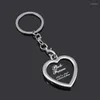 Keychains Creative Love Key Chain Po Frame Couple Square Personality Ring Commemorative Small Gift Car
